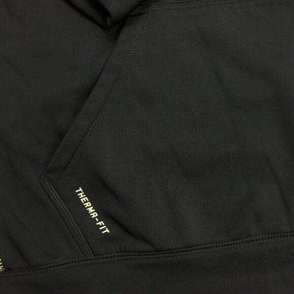 Nike Therma Fit Men Large Blue Gray Logo Long Sleeve Athletic Hoodie Pullover - Picture 3 of 7